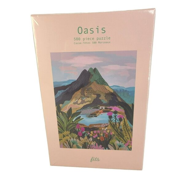 FITS Oasis Landscape Jigsaw‎ Puzzle Mountain Landscape Scenic 500 Piece Sealed - Picture 1 of 9